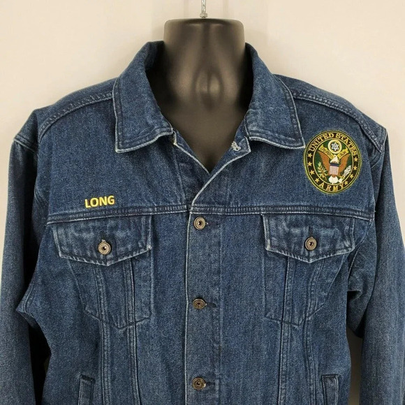 Danbury Mint The Personalized Men’s U.S. Army Denim Jacket "Long" Size XL‎ - Picture 4 of 12